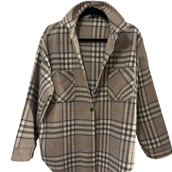 Plaid Flannel / Shacket — Women’s S (lightweight layering piece) - Picture 1 of 3